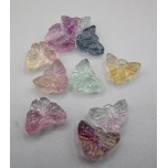 Carvings - Bow Tie (about 15x20mm) in rainbow Fluorite Mix stones - 10 pcs pack